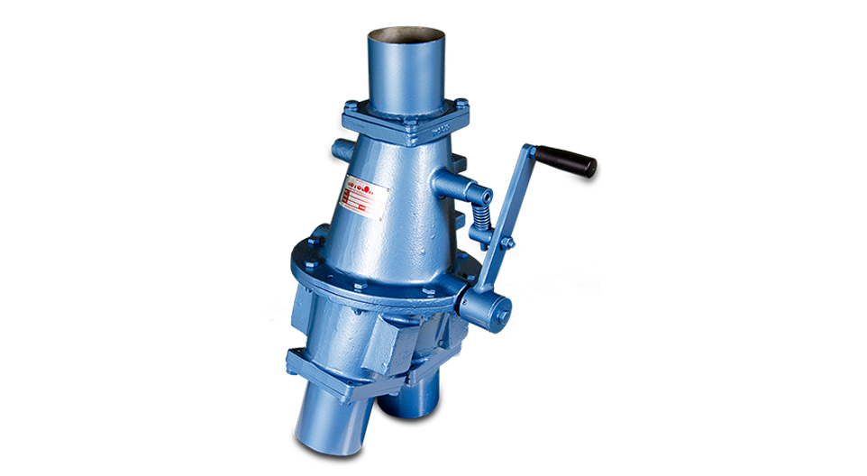 manual conveying pneumatic diverter valve
